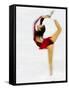 Blurred Action of Woman Figure Skater, Torino, Italy-Chris Trotman-Framed Stretched Canvas