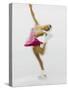 Blurred Action of Woman Figure Skater, Torino, Italy-Chris Trotman-Stretched Canvas