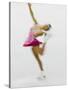 Blurred Action of Woman Figure Skater, Torino, Italy-Chris Trotman-Stretched Canvas