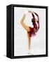 Blurred Action of Woman Figure Skater, Torino, Italy-Chris Trotman-Framed Stretched Canvas