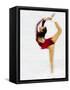 Blurred Action of Woman Figure Skater, Torino, Italy-Chris Trotman-Framed Stretched Canvas