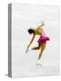 Blurred Action of Woman Figure Skater, Torino, Italy-Chris Trotman-Stretched Canvas