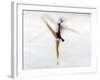 Blurred Action of Woman Figure Skater, Torino, Italy-Chris Trotman-Framed Photographic Print