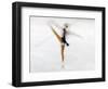 Blurred Action of Woman Figure Skater, Torino, Italy-Chris Trotman-Framed Photographic Print