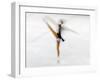 Blurred Action of Woman Figure Skater, Torino, Italy-Chris Trotman-Framed Photographic Print