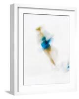 Blurred Action of Woman Figure Skater, Torino, Italy-Chris Trotman-Framed Photographic Print