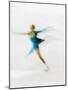 Blurred Action of Woman Figure Skater, Torino, Italy-Chris Trotman-Mounted Photographic Print