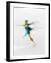 Blurred Action of Woman Figure Skater, Torino, Italy-Chris Trotman-Framed Photographic Print