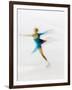 Blurred Action of Woman Figure Skater, Torino, Italy-Chris Trotman-Framed Photographic Print