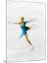 Blurred Action of Woman Figure Skater, Torino, Italy-Chris Trotman-Mounted Photographic Print