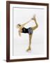 Blurred Action of Woman Figure Skater, Torino, Italy-Chris Trotman-Framed Photographic Print