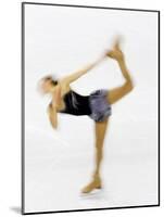 Blurred Action of Woman Figure Skater, Torino, Italy-Chris Trotman-Mounted Photographic Print