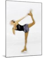 Blurred Action of Woman Figure Skater, Torino, Italy-Chris Trotman-Mounted Photographic Print