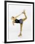 Blurred Action of Woman Figure Skater, Torino, Italy-Chris Trotman-Framed Photographic Print