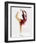 Blurred Action of Woman Figure Skater, Torino, Italy-Chris Trotman-Framed Photographic Print