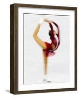 Blurred Action of Woman Figure Skater, Torino, Italy-Chris Trotman-Framed Photographic Print