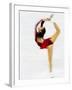 Blurred Action of Woman Figure Skater, Torino, Italy-Chris Trotman-Framed Photographic Print