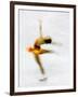 Blurred Action of Woman Figure Skater, Torino, Italy-Chris Trotman-Framed Photographic Print