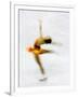 Blurred Action of Woman Figure Skater, Torino, Italy-Chris Trotman-Framed Photographic Print