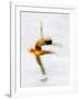 Blurred Action of Woman Figure Skater, Torino, Italy-Chris Trotman-Framed Photographic Print