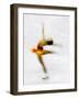 Blurred Action of Woman Figure Skater, Torino, Italy-Chris Trotman-Framed Photographic Print