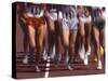 Blurred Action of Women Runners During a Track Race-Steven Sutton-Stretched Canvas