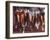 Blurred Action of Women Runners During a Track Race-Steven Sutton-Framed Photographic Print