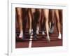Blurred Action of Women Runners During a Track Race-Steven Sutton-Framed Photographic Print
