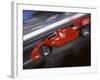 Blurred Auto Racing Action-null-Framed Photographic Print