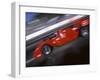 Blurred Auto Racing Action-null-Framed Photographic Print