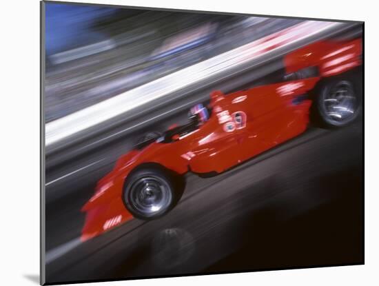 Blurred Auto Racing Action-null-Mounted Photographic Print