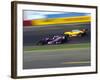 Blurred Auto Racing Action-null-Framed Photographic Print