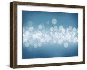 Blurred Bokeh Abstract Background-karandaev-Framed Art Print