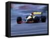 Blurred F1 Auto Racing Action-null-Framed Stretched Canvas