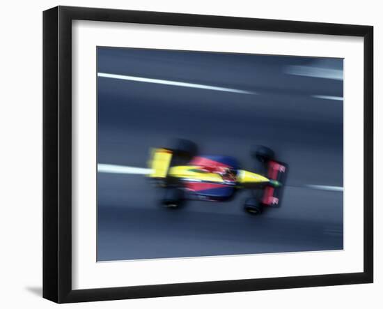 Blurred F1 Auto Racing Action-null-Framed Photographic Print