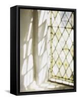 Blurred Image of a Stained Glass Window-null-Framed Stretched Canvas