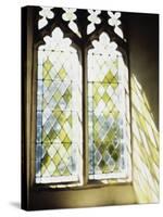 Blurred Image of a Stained Glass Window-null-Stretched Canvas