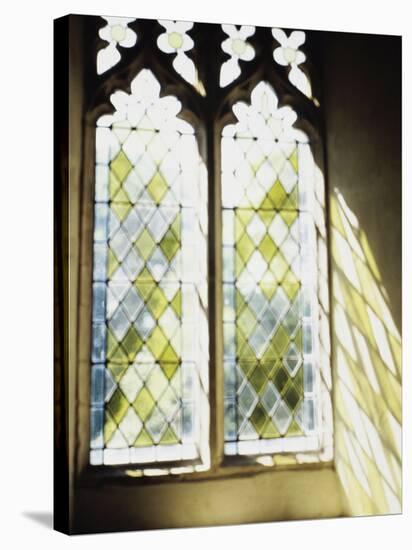 Blurred Image of a Stained Glass Window-null-Stretched Canvas