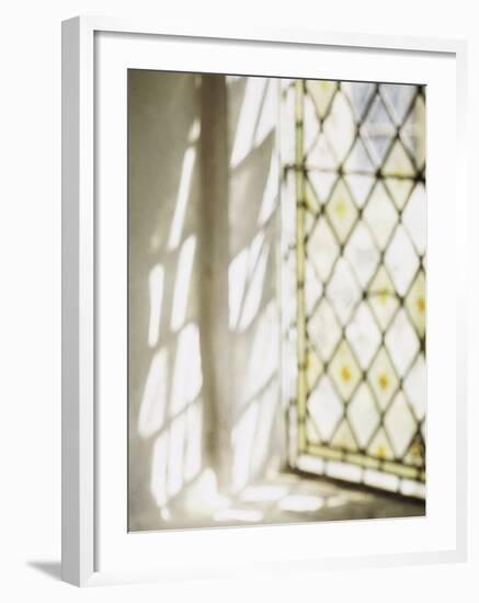 Blurred Image of a Stained Glass Window-null-Framed Photographic Print