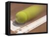 Blurred Image of a Tennis Ball Landing In Bounds-null-Framed Stretched Canvas