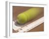 Blurred Image of a Tennis Ball Landing In Bounds-null-Framed Photographic Print