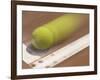 Blurred Image of a Tennis Ball Landing In Bounds-null-Framed Photographic Print