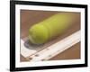 Blurred Image of a Tennis Ball Landing In Bounds-null-Framed Photographic Print