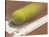 Blurred Image of a Tennis Ball Landing In Bounds-null-Stretched Canvas