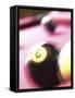 Blurred Image of Billiard Balls-null-Framed Stretched Canvas