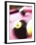 Blurred Image of Billiard Balls-null-Framed Photographic Print