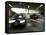 Blurred Image of Cars in a Parking Garage-null-Framed Stretched Canvas