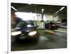 Blurred Image of Cars in a Parking Garage-null-Framed Photographic Print