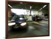 Blurred Image of Cars in a Parking Garage-null-Framed Photographic Print