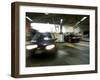 Blurred Image of Cars in a Parking Garage-null-Framed Photographic Print